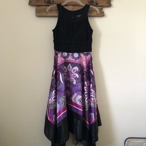Dressbarn Collection Purple Paisley Dress